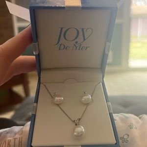 Macy’s Joy De Mer pearl earring and necklace set